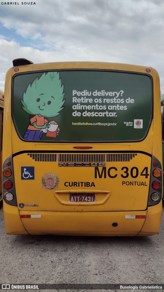 Auto Viação Mercês MC304 na cidade de Curitiba, Paraná, Brasil, por Busologia Gabrielística. Número da foto: #12244827.