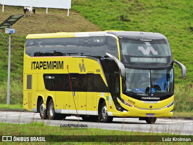 Viação Nova Itapemirim 40946 na cidade de Juiz de Fora, Minas Gerais, Brasil, por Luiz Krolman. Número da foto: #12243877.