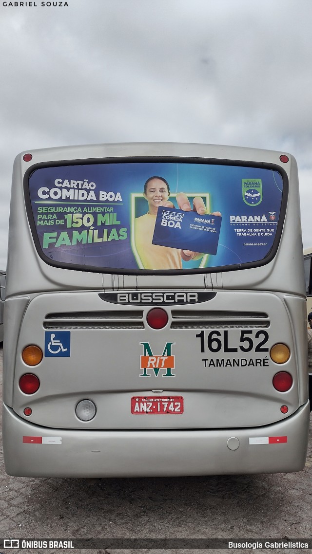 Viação Tamandaré 16L52 na cidade de Curitiba, Paraná, Brasil, por Busologia Gabrielística. Número da foto: #12244665.
