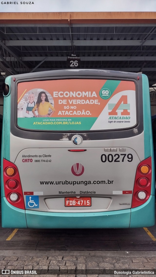 Auto Viação Urubupungá 00279 na cidade de Osasco, São Paulo, Brasil, por Busologia Gabrielística. Número da foto: #12245162.