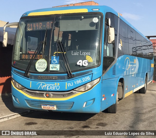 Viação Nossa Senhora do Amparo RJ 186.226 na cidade de Niterói, Rio de Janeiro, Brasil, por Luiz Eduardo Lopes da Silva. Número da foto: #12243445.