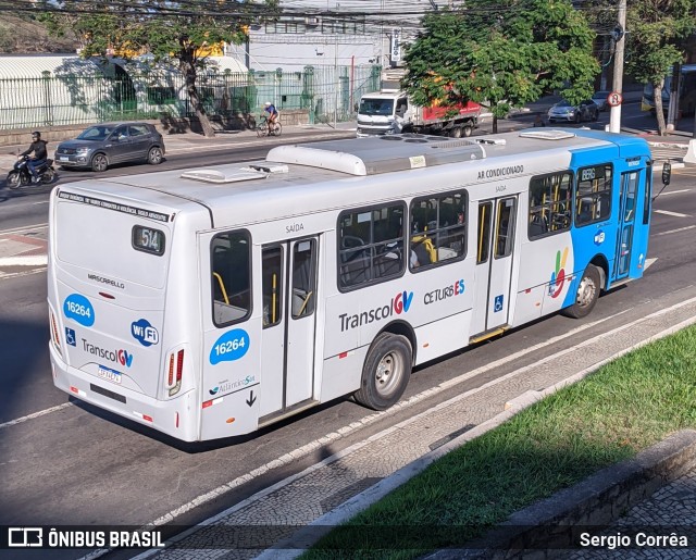 Expresso Santa Paula 16264 na cidade de Vitória, Espírito Santo, Brasil, por Sergio Corrêa. Número da foto: #12243308.