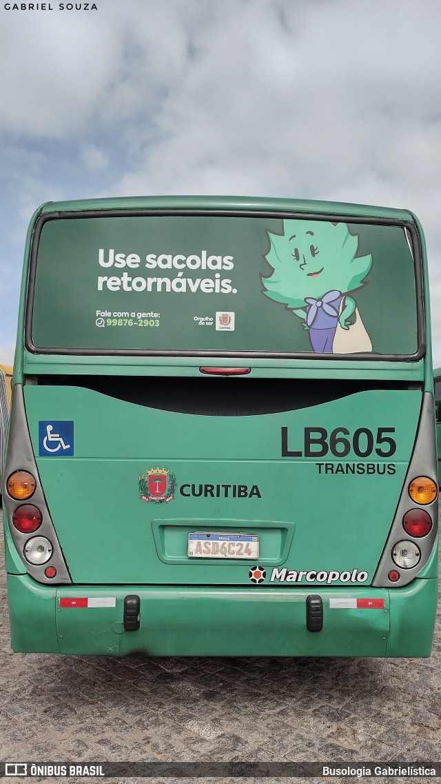 Araucária Transportes Coletivos LB605 na cidade de Curitiba, Paraná, Brasil, por Busologia Gabrielística. Número da foto: #12244727.