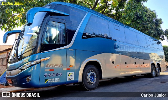Loristur Turismo 1020 na cidade de Trindade, Goiás, Brasil, por Carlos Júnior. Número da foto: #12245059.