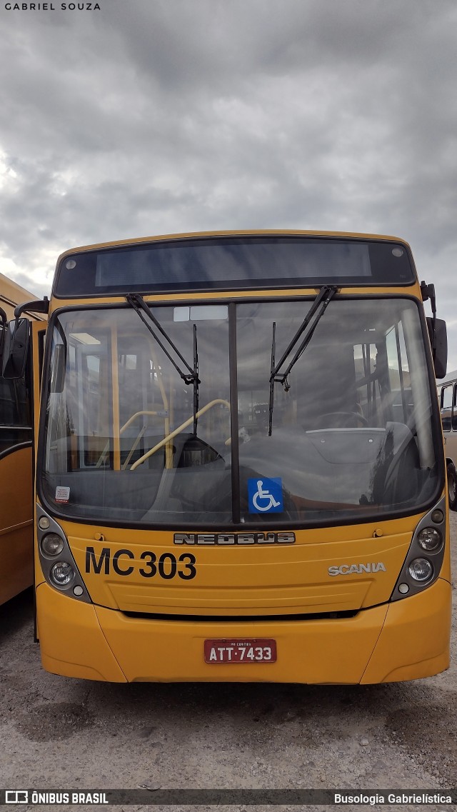 Auto Viação Mercês MC303 na cidade de Curitiba, Paraná, Brasil, por Busologia Gabrielística. Número da foto: #12244979.
