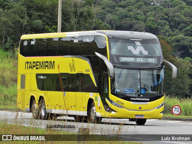Viação Nova Itapemirim 40946 na cidade de Juiz de Fora, Minas Gerais, Brasil, por Luiz Krolman. Número da foto: #12245134.