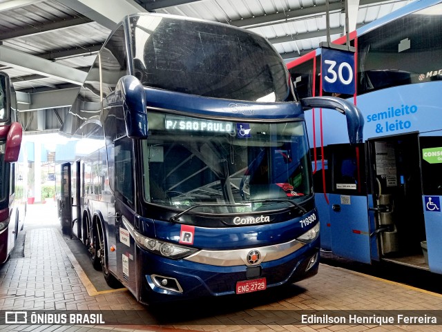 Viação Cometa 719300 na cidade de Resende, Rio de Janeiro, Brasil, por Edinilson Henrique Ferreira. Número da foto: #12245741.
