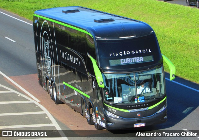 Viação Garcia 96110 na cidade de Campo Largo, Paraná, Brasil, por Alessandro Fracaro Chibior. Número da foto: #12245695.