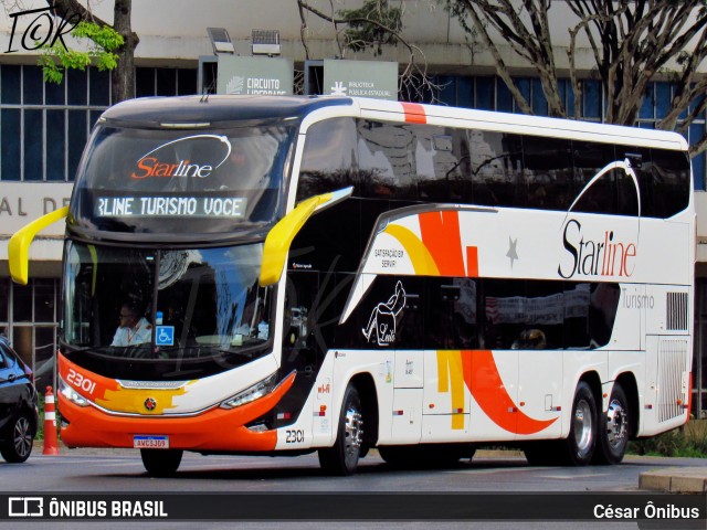 Starline Turismo 2301 na cidade de Belo Horizonte, Minas Gerais, Brasil, por César Ônibus. Número da foto: #12246289.