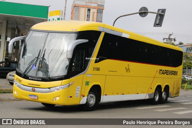 Viação Nova Itapemirim 21086 na cidade de Volta Redonda, Rio de Janeiro, Brasil, por Paulo Henrique Pereira Borges. Número da foto: #12246119.