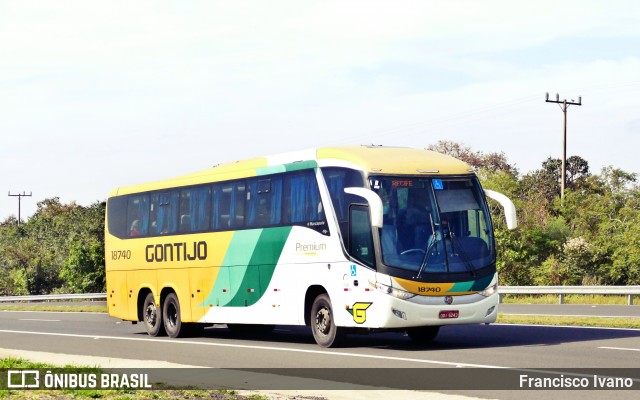 Empresa Gontijo de Transportes 18740 na cidade de Echaporã, São Paulo, Brasil, por Francisco Ivano. Número da foto: #12245770.