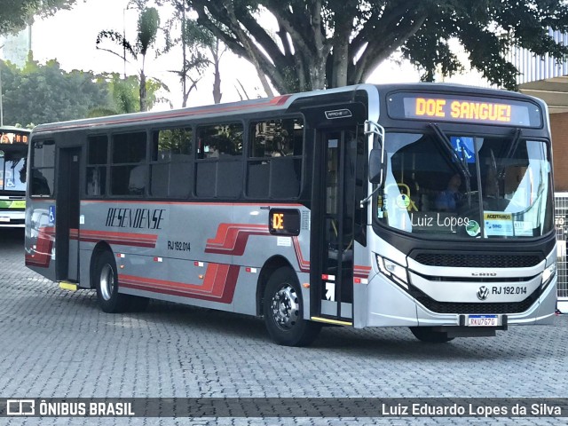 Viação Resendense RJ 192.014 na cidade de Resende, Rio de Janeiro, Brasil, por Luiz Eduardo Lopes da Silva. Número da foto: #12247655.