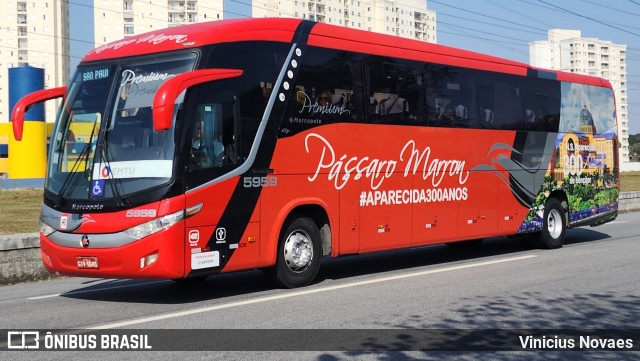 Empresa de Ônibus Pássaro Marron 5959 na cidade de São José dos Campos, São Paulo, Brasil, por Vinicius Novaes. Número da foto: #12247469.