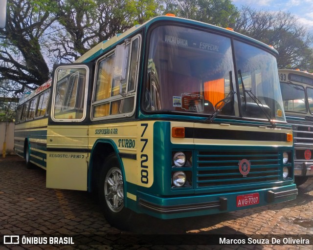 Viação Garcia 7728 na cidade de Londrina, Paraná, Brasil, por Marcos Souza De Oliveira. Número da foto: #12249097.