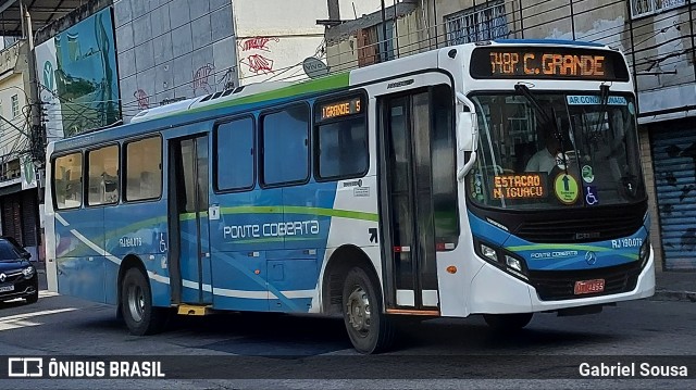Viação Ponte Coberta RJ 190.076 na cidade de Nilópolis, Rio de Janeiro, Brasil, por Gabriel Sousa. Número da foto: #12248703.