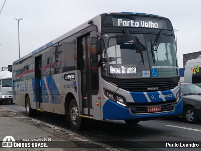 Viação Mauá RJ 185.072 na cidade de Rio de Janeiro, Rio de Janeiro, Brasil, por Paulo Leandro. Número da foto: #12248201.