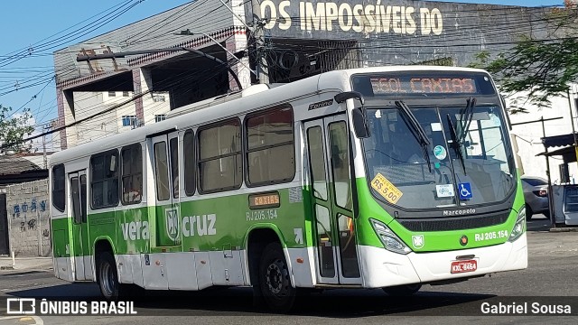 Viação Vera Cruz RJ 205.154 na cidade de Duque de Caxias, Rio de Janeiro, Brasil, por Gabriel Sousa. Número da foto: #12249171.