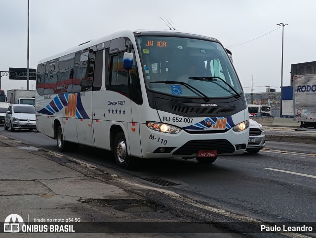 JW Transportadora RJ 652.007 na cidade de Rio de Janeiro, Rio de Janeiro, Brasil, por Paulo Leandro. Número da foto: #12248180.