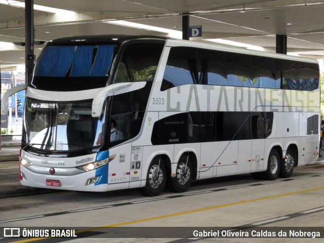 Auto Viação Catarinense 3503 na cidade de São Bernardo do Campo, São Paulo, Brasil, por Gabriel Oliveira Caldas da Nobrega. Número da foto: #12247546.