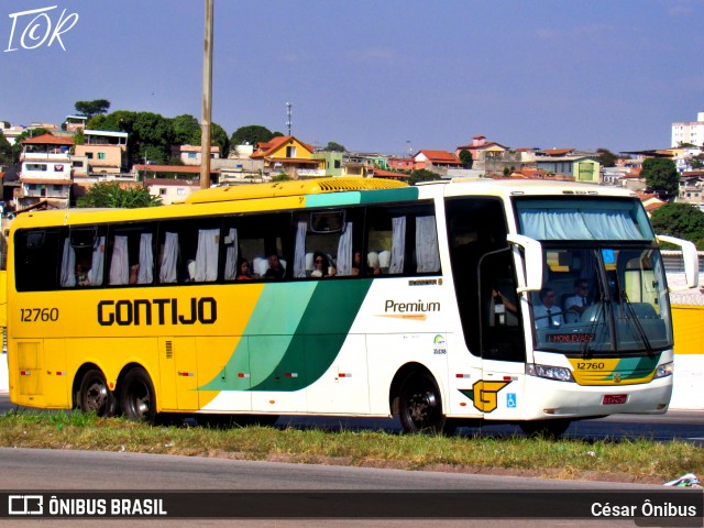Empresa Gontijo de Transportes 12760 na cidade de Belo Horizonte, Minas Gerais, Brasil, por César Ônibus. Número da foto: #12251948.
