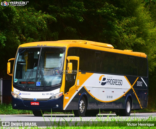 Viação Progresso 30302 na cidade de Petrópolis, Rio de Janeiro, Brasil, por Victor Henrique. Número da foto: #12251818.