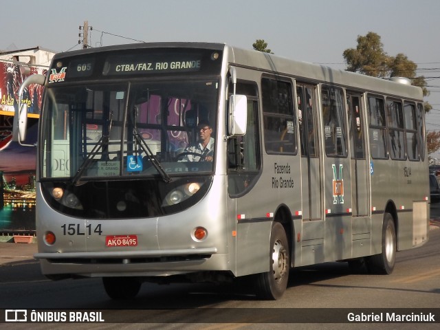 Leblon Transporte de Passageiros 15L14 na cidade de Curitiba, Paraná, Brasil, por Gabriel Marciniuk. Número da foto: #12250848.