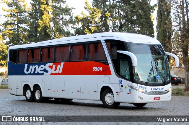 Unesul de Transportes 5504 na cidade de Carazinho, Rio Grande do Sul, Brasil, por Vagner Valani. Número da foto: #12251851.