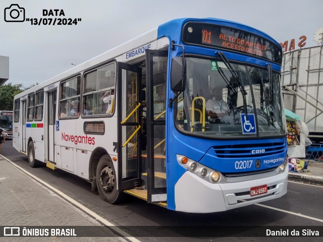 Consórcio Navegantes - 02 > Viação São Jorge > Transurb Transporte Urbano 02017 na cidade de João Pessoa, Paraíba, Brasil, por Daniel da Silva. Número da foto: #12249881.