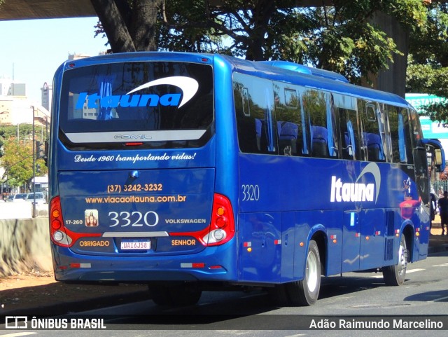 Viação Itaúna 3320 na cidade de Belo Horizonte, Minas Gerais, Brasil, por Adão Raimundo Marcelino. Número da foto: #12252557.
