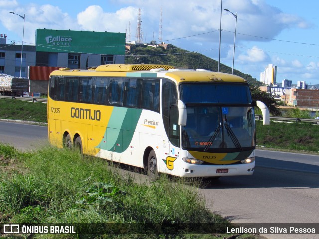 Empresa Gontijo de Transportes 17035 na cidade de Caruaru, Pernambuco, Brasil, por Lenilson da Silva Pessoa. Número da foto: #12251945.