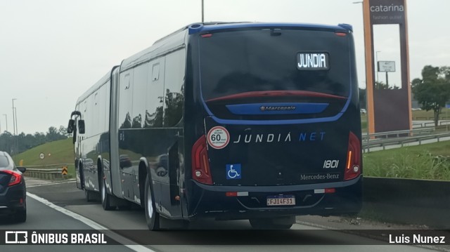 Jundiá Transportadora Turistica 1801 na cidade de São Roque, São Paulo, Brasil, por Luis Nunez. Número da foto: #12250593.