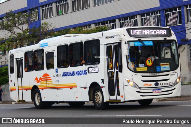 Viação Agulhas Negras RJ 169.031 na cidade de Volta Redonda, Rio de Janeiro, Brasil, por Paulo Henrique Pereira Borges. Número da foto: #12251560.