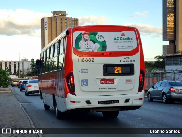 Viação Piracicabana Distrito Federal 116882 na cidade de Brasília, Distrito Federal, Brasil, por Brenno Santos. Número da foto: #12251646.