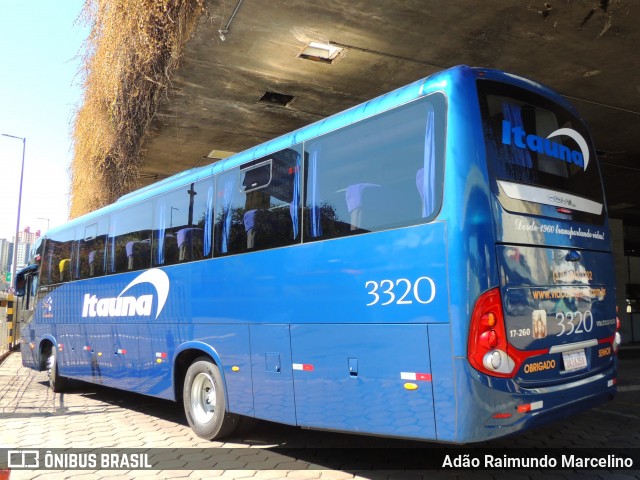 Viação Itaúna 3320 na cidade de Belo Horizonte, Minas Gerais, Brasil, por Adão Raimundo Marcelino. Número da foto: #12252559.