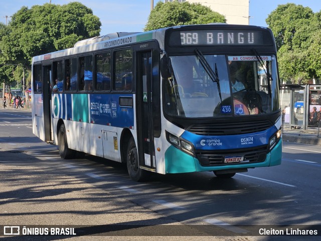 Transportes Campo Grande D53674 na cidade de Rio de Janeiro, Rio de Janeiro, Brasil, por Cleiton Linhares. Número da foto: #12253212.