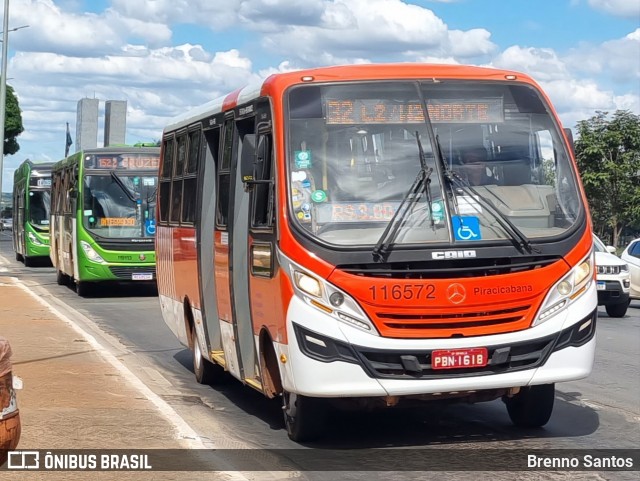 Viação Piracicabana Distrito Federal 116572 na cidade de Brasília, Distrito Federal, Brasil, por Brenno Santos. Número da foto: #12253550.