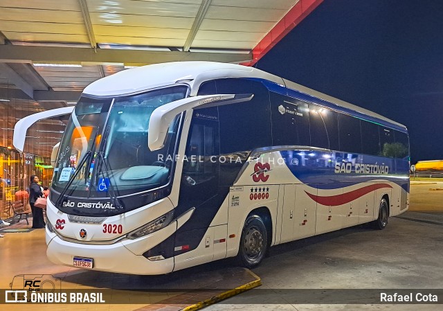 Viação São Cristóvão 3020 na cidade de Bela Vista de Minas, Minas Gerais, Brasil, por Rafael Cota. Número da foto: #12252692.