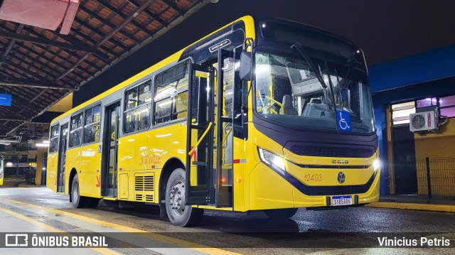 Gidion Transporte e Turismo 12403 na cidade de Joinville, Santa Catarina, Brasil, por Vinicius Petris. Número da foto: #12252639.