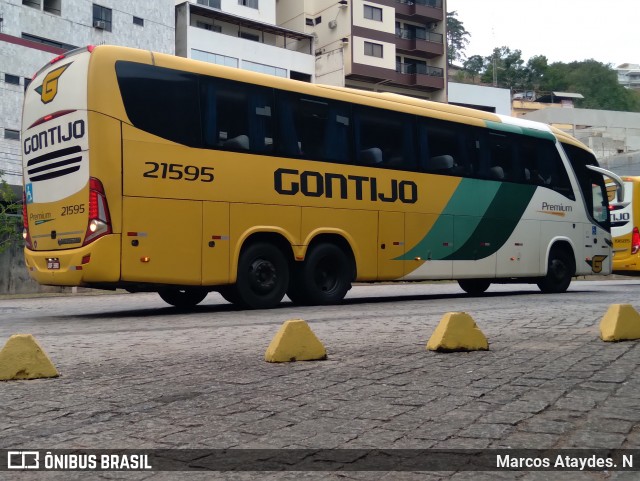 Empresa Gontijo de Transportes 21595 na cidade de Cachoeiro de Itapemirim, Espírito Santo, Brasil, por Marcos Ataydes. N. Número da foto: #12253163.