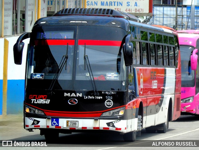 TUASA - Transportes Unidos Alajuelenses 102 na cidade de Alajuela, Alajuela, Alajuela, Costa Rica, por Alfonso Russell. Número da foto: #12255353.