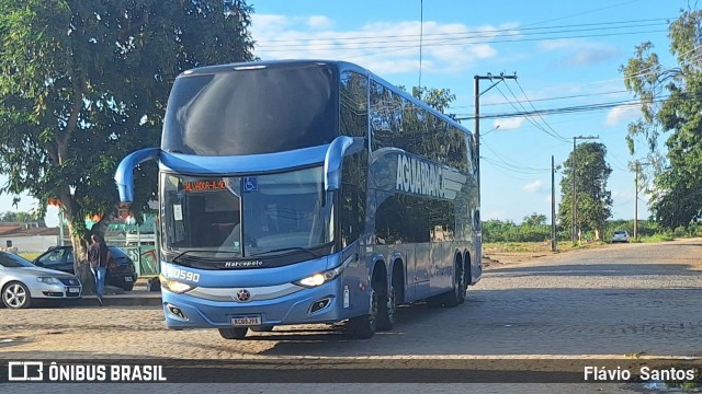 Viação Águia Branca 50590 na cidade de Cruz das Almas, Bahia, Brasil, por Flávio  Santos. Número da foto: #12253306.