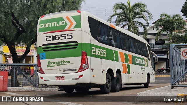 Empresa Gontijo de Transportes 21655 na cidade de Maringá, Paraná, Brasil, por Luiz Scaff. Número da foto: #12254070.