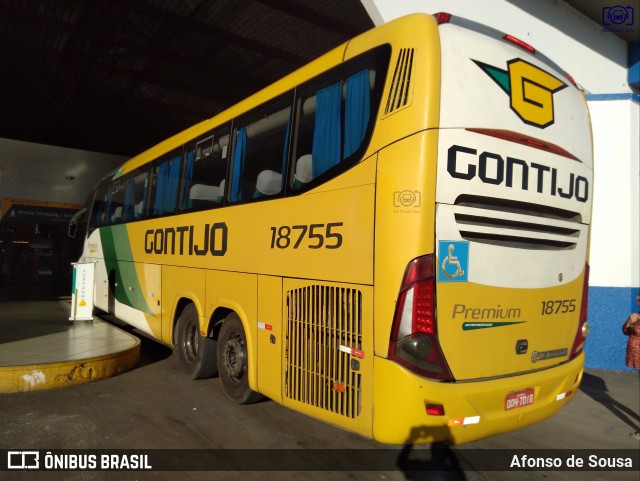 Empresa Gontijo de Transportes 18755 na cidade de Goiânia, Goiás, Brasil, por Afonso de Sousa. Número da foto: #12255475.
