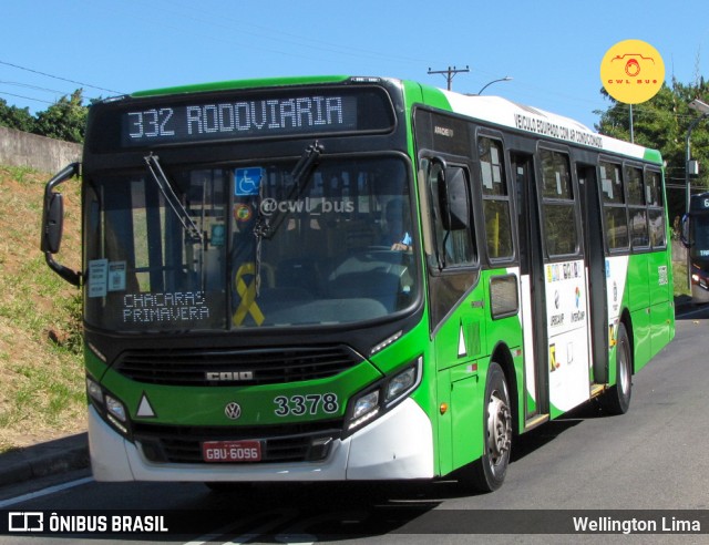 VB Transportes e Turismo 3378 na cidade de Campinas, São Paulo, Brasil, por Wellington Lima. Número da foto: #12255287.