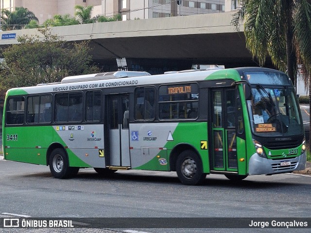 VB Transportes e Turismo 3411 na cidade de Campinas, São Paulo, Brasil, por Jorge Gonçalves. Número da foto: #12253383.