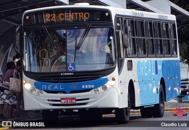 Viação Real - Varginha 6890 na cidade de Varginha, Minas Gerais, Brasil, por Claudio Luiz. Número da foto: #12255510.