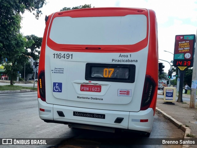 Viação Piracicabana Distrito Federal 116491 na cidade de Brasília, Distrito Federal, Brasil, por Brenno Santos. Número da foto: #12253571.