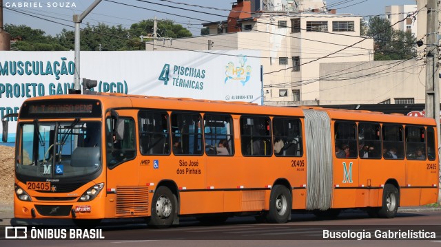 Auto Viação São José dos Pinhais 20405 na cidade de São José dos Pinhais, Paraná, Brasil, por Busologia Gabrielística. Número da foto: #12255313.