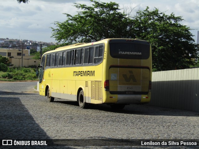 Viação Itapemirim 8543 na cidade de Caruaru, Pernambuco, Brasil, por Lenilson da Silva Pessoa. Número da foto: #12255411.