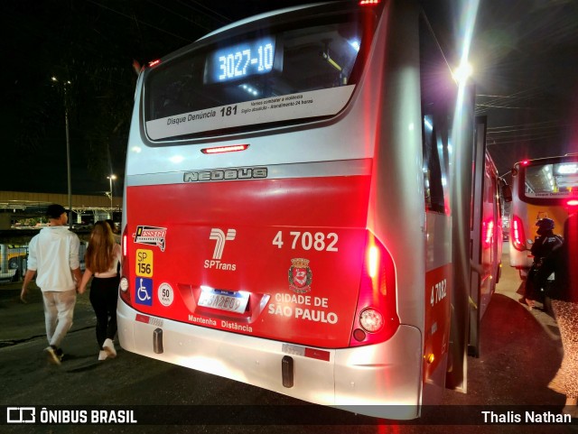 Pêssego Transportes 4 7082 na cidade de São Paulo, São Paulo, Brasil, por Thalis Nathan. Número da foto: #12252814.